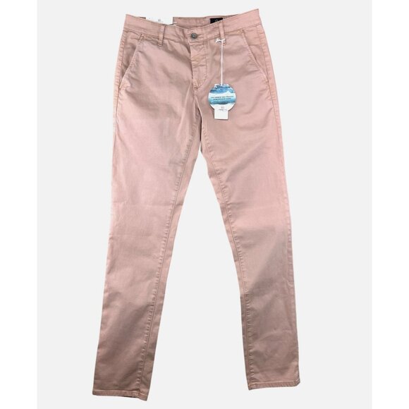 Adriano Goldschmied Mens Jamison Skinny Chino Pants Light Mauve Pink Size 29 - Picture 2 of 15